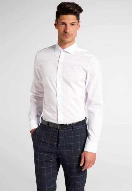 SLIM FIT КЛАСИЧНА СОРОЧКА БІЛОГО КОЛЬОРУ ETERNA