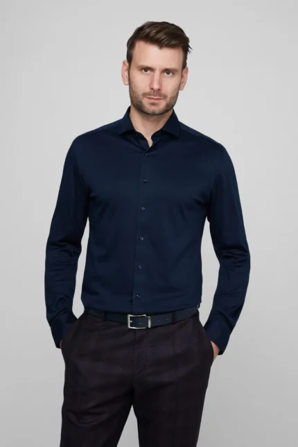 MODERN FIT СОРОЧКА ТЕМНО-СИНЬОГО КОЛЬОРУ ETERNA