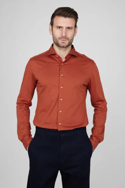 MODERN FIT СОРОЧКА ПОМАРАНЧЕВОГО КОЛЬОРУ ETERNA
