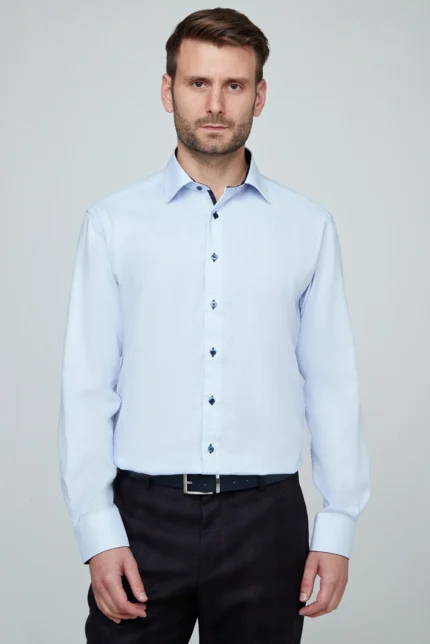 SLIM FIT СОРОЧКА СВІТЛО-БЛАКИТНОГО КОЛЬОРУ ETERNA